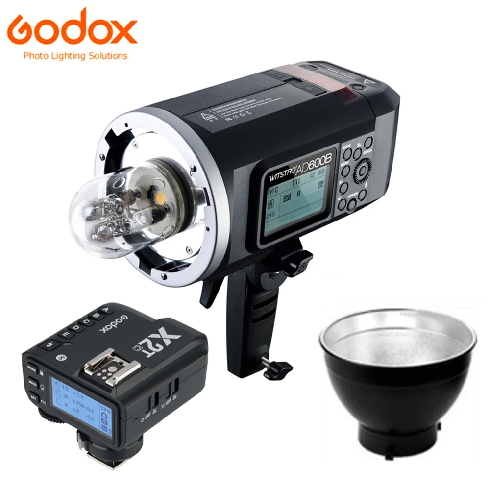 

Godox Wistro AD600B TTL HSS Outdoor Li-ion Speedlite Flash Light 600WS 2.4G Trigger X2T for Canon Nikon Sony Olympus Fuji Pentax