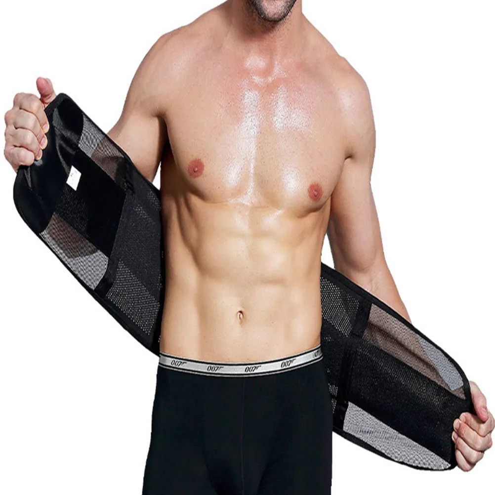 

Sports Waist Belt Mens Sweat Belly Trimmer Slim Body Male Trainer Stomach Workout Weight Loss Wrap Fat Burning Abdominal Support