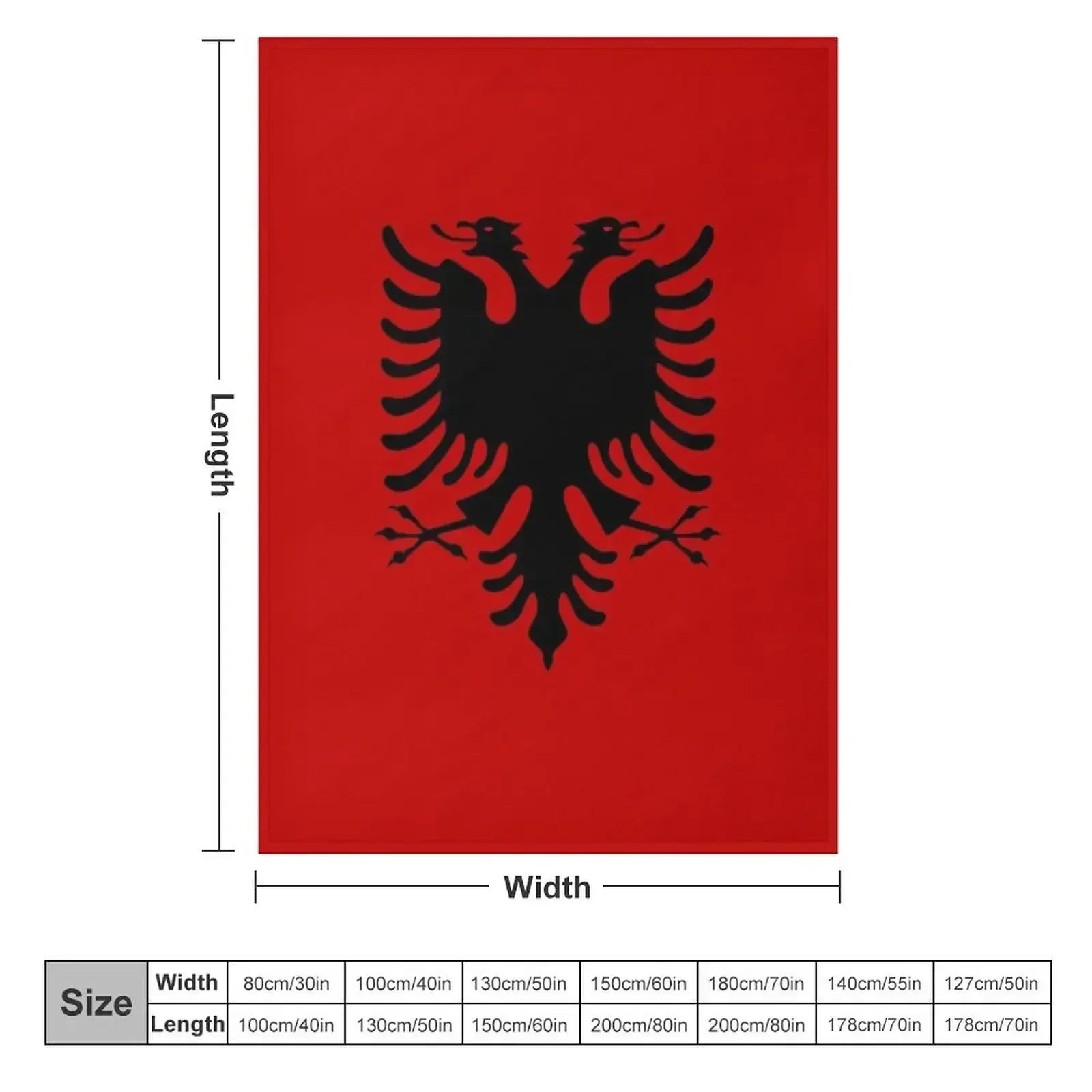 Albanian Eagle Red Eyes Throw Blanket Soft Big Fashion Sofas for winter Blankets