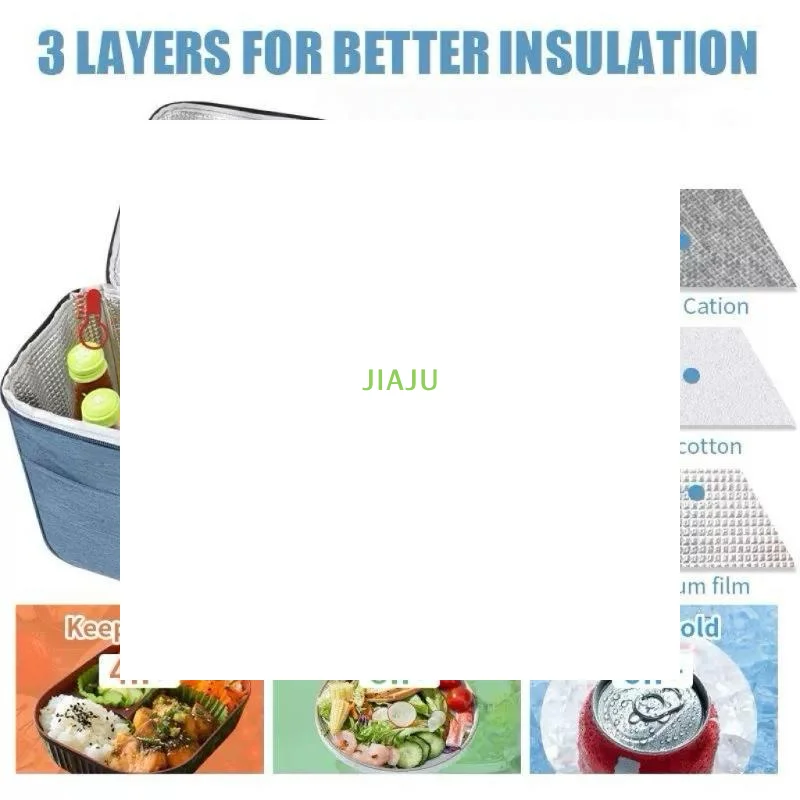 ~Upgraded Version Insulated Lunch Bag Large-capacity Storage Handbag Waterproof Lunch Box Aluminum Foil Thick Student Lunch Bag