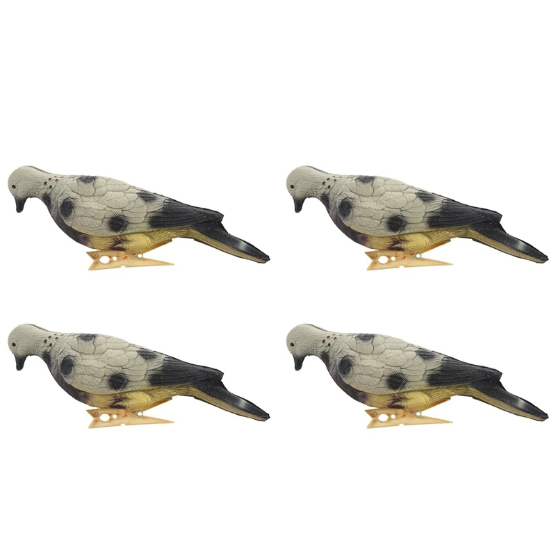 4X Eva Foam Dove Simulation Bait 3D Pigeon Target Field Hunting Simulation Decoy Archery Target For Outdoor