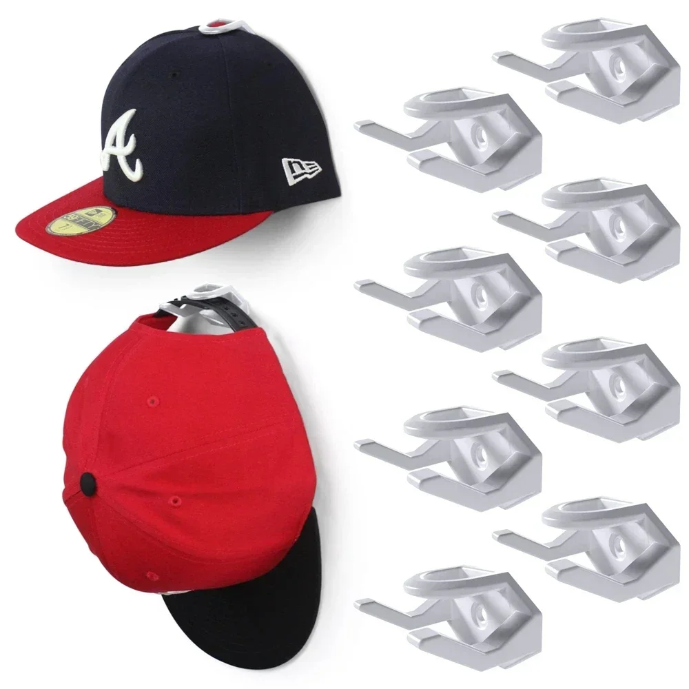 5/8pcs Hat Hooks for Wall Hat Rack for Baseball Caps Minimalist Hat Display Strong Hold Hat Hangers for Wall