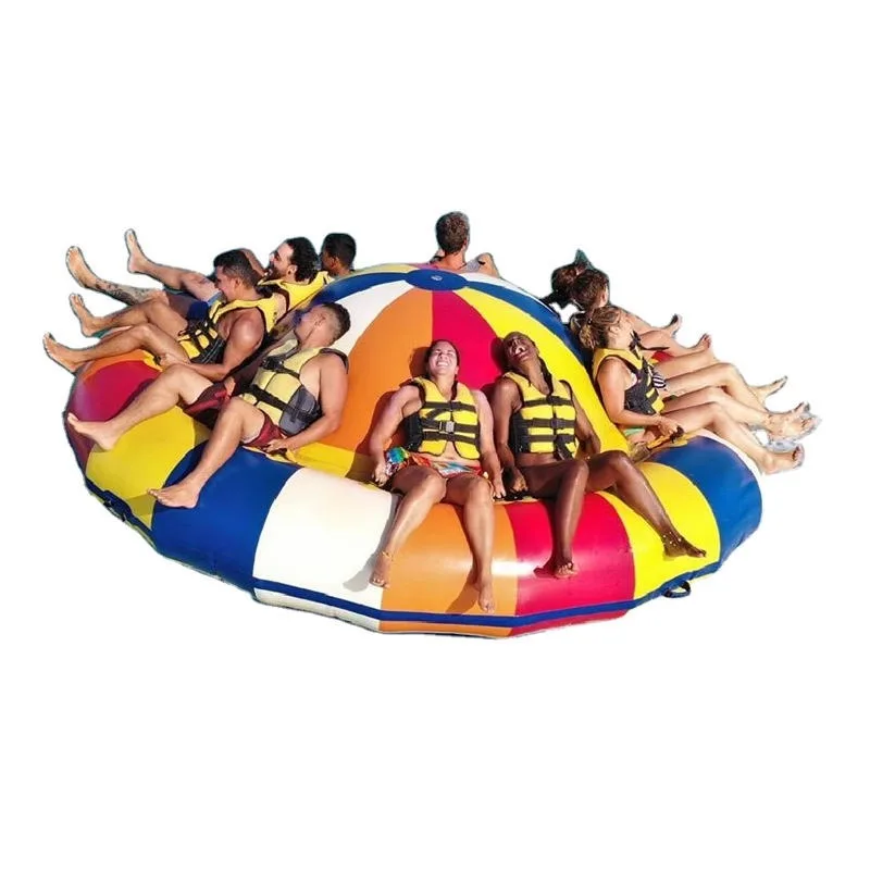 Water Games Equipment Water Sports Games Inflatable Flying Spinners Traction Tubes Inflatable Crazy Flying