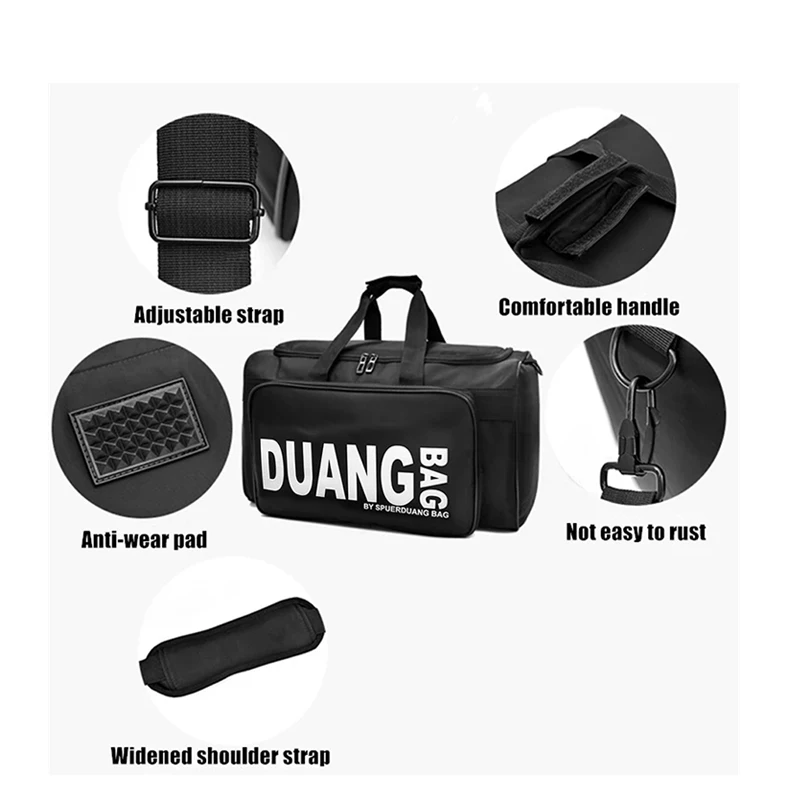 1pcs Gym Bag for Women & Men,Sports Travel Duffel,Carry On Weekender Bag for Airplane,Water Workout Overnight Backpackfor Travel