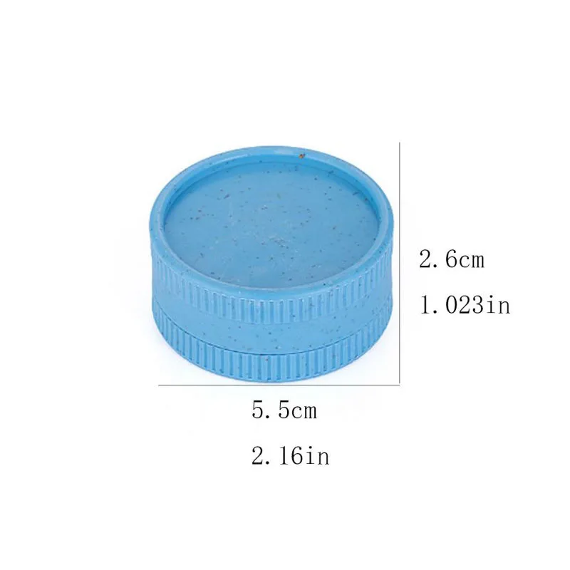 55mm Grinder 2 Layer Plastic Tobacco Accessories Herbal Cigarette Crusher Display Box Cutter Mill for Smoking