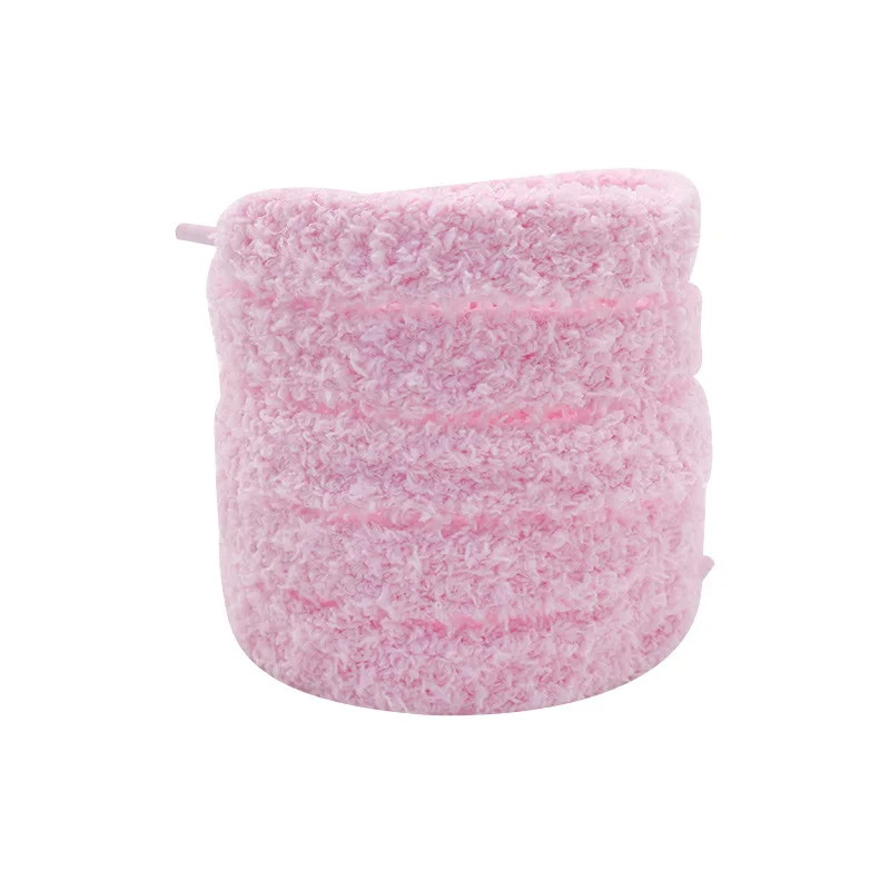 Weiche, flauschige Schnürsenkel, 15 mm breit, flache Plüsch-Frottee-Schnürsenkel für Damen-Freizeitschuhe, bequemer Schnürsenkel-Ersatz – Detail 18
