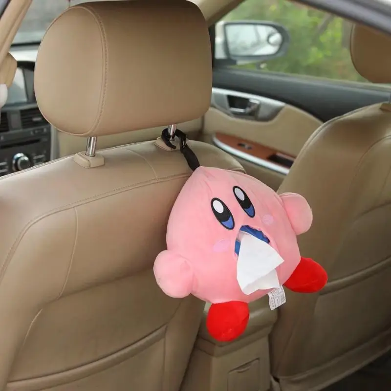 Hot New Cute Cartoon Japanese Pink Kirby Tissue Box Cute Creative Home Paper Drawer Set Car Paper Towel Gifts