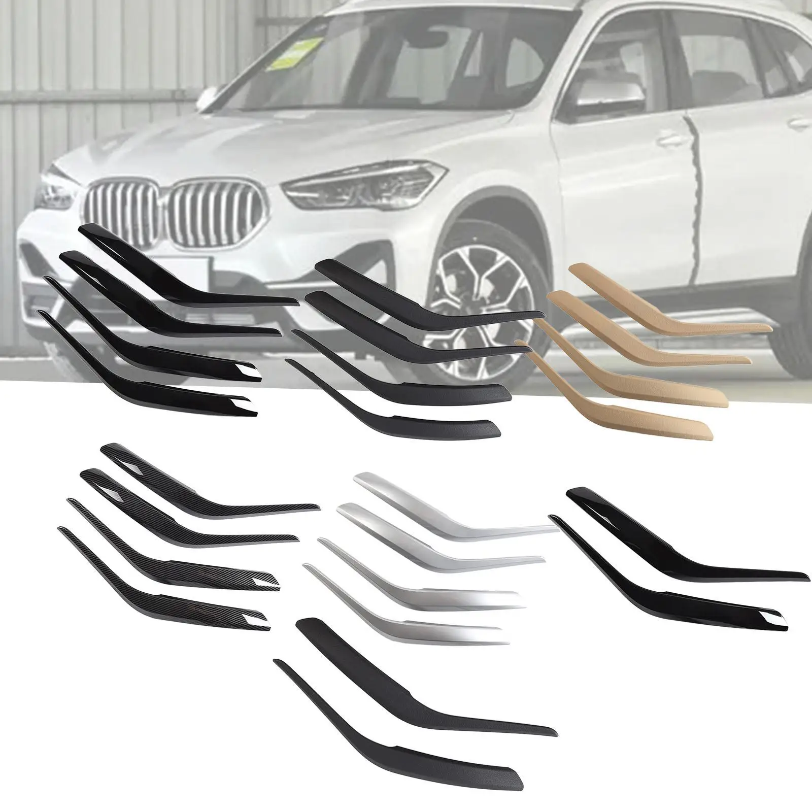 Set of 4 Inner Door Grab Handle Cover for BMW x1 E84 Decorative Replacement