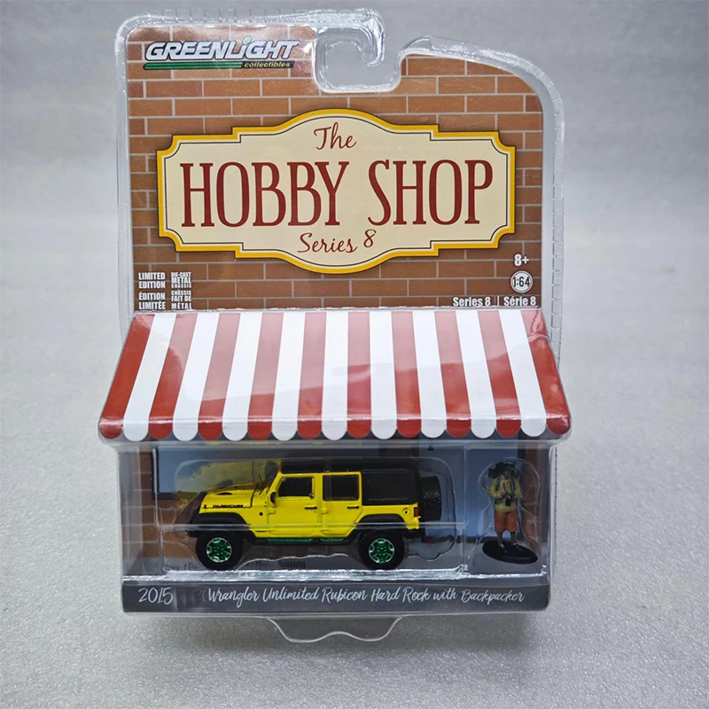 Greenlight 1:64 2015 Wrangler Rubicon Vs. Backpacker Series Alloy Diecast Casting Model Children's Toys Collect Ornaments