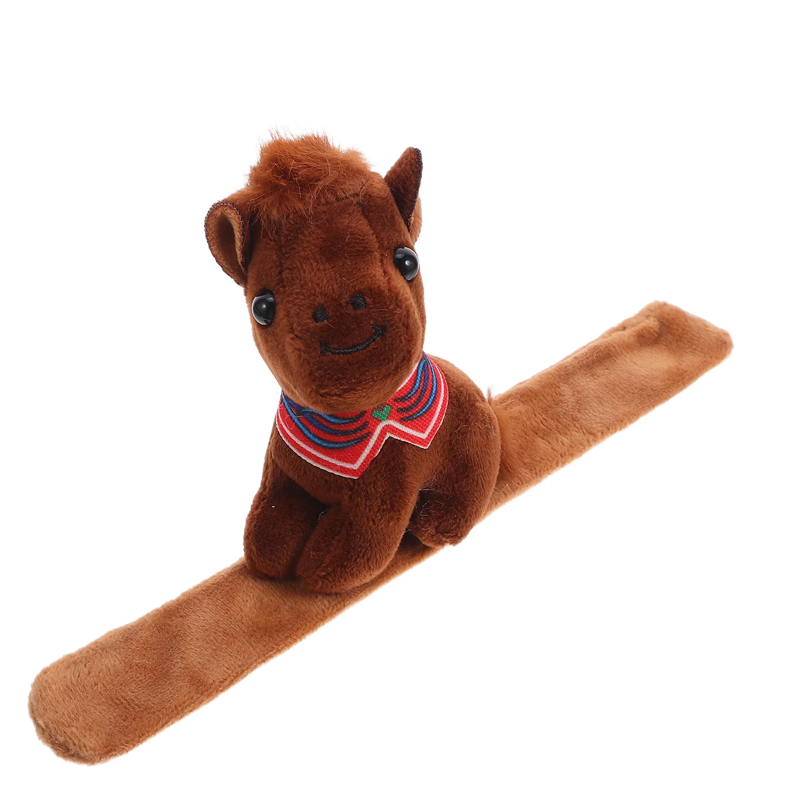 

Soft Small Horse Slap Bracelet Kids Stuffed Animal Wristband Animal Wrist Slap Band Zodiac Party Favor Lunar New Year Gift