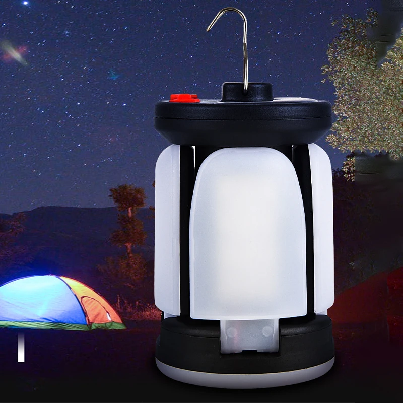 

Новый перезаряжаемый аварийный фонарь Sunlight для кемпинга с длительным сроком службы батареи, шестиступенчатой регулировкой яркости, трех/четырехсекционный складной.