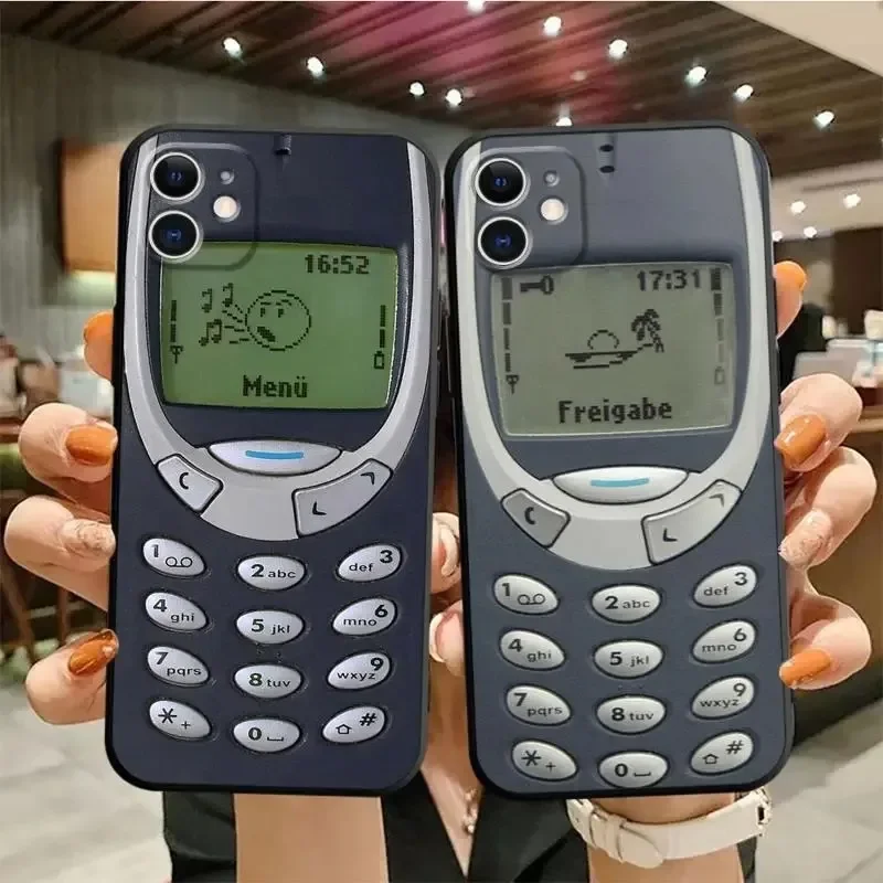 ユニークな電話ケース Apple iPhone 16 13 14 15 11 12 プロマックス xr プラス電話カバーシェル磁気ラジオテープタイプカセット