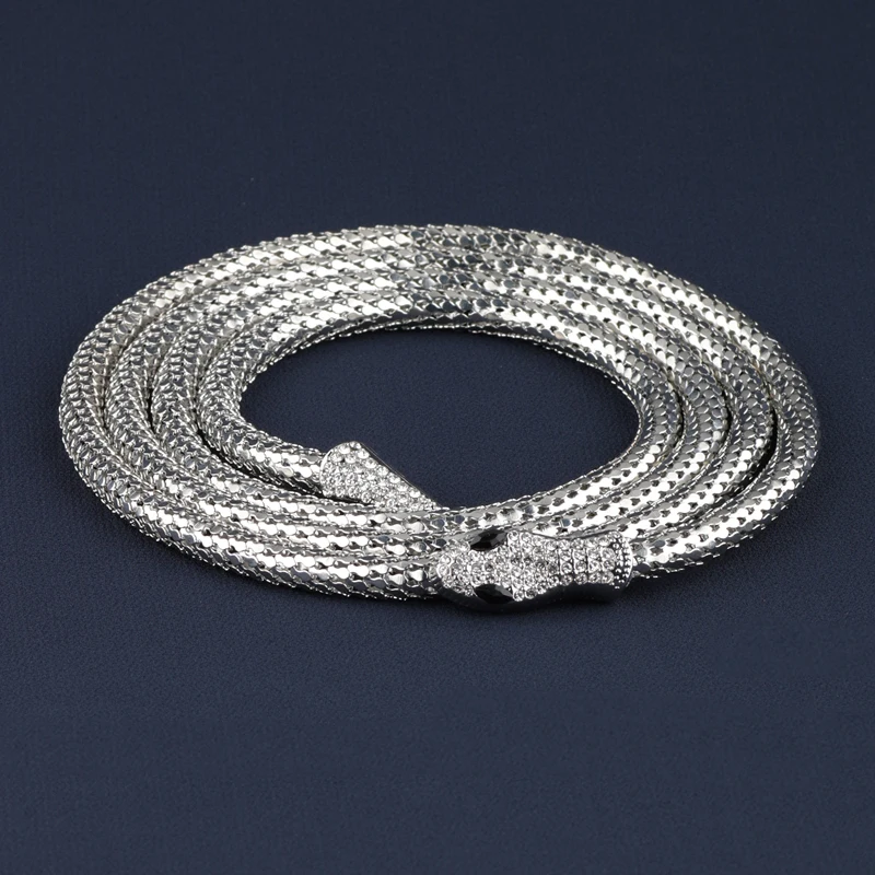 Змеиный длинный браслет со стразами и кисточками, ручные украшения для женщин, свадебные браслеты с кристаллами, свадебные украшения, аксессуары