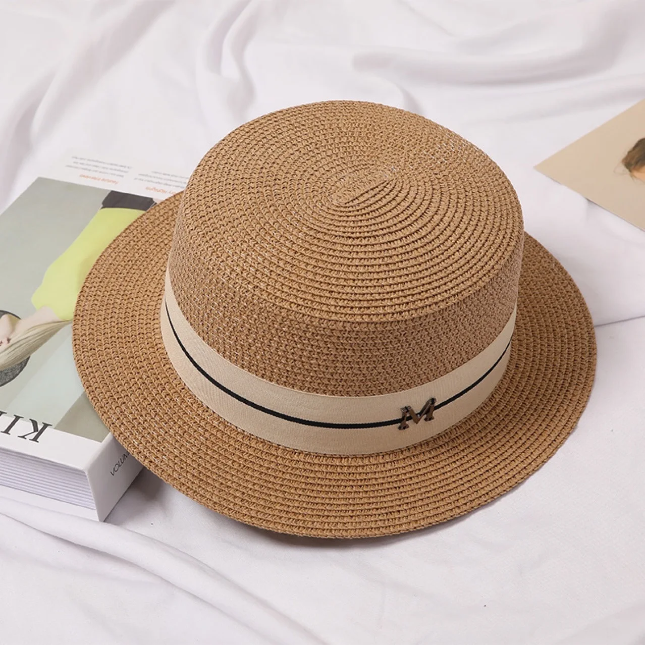 New Summer Straw Hats Woman Panama Travel Beach Sun Hat Women Elegant Luxury Jazz Hat