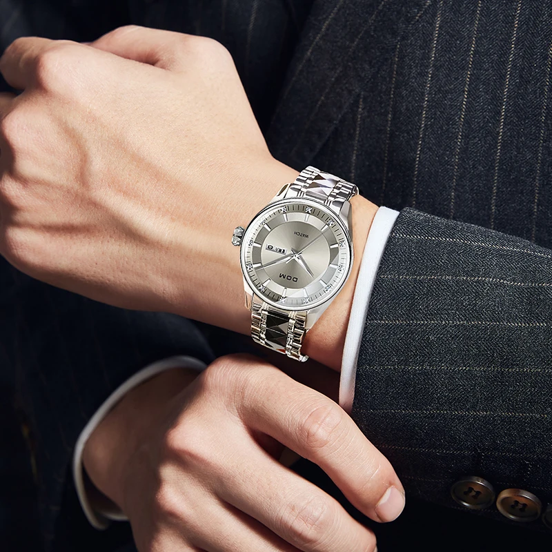 DOM New Hot Men's Watch Fashion Simple Watch Male Commerce Watch Steel Mesh Sports Wristwatches Quartz Simple Casual Watch 8835