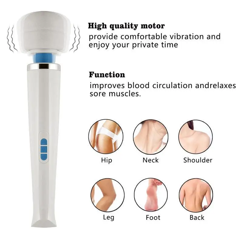 Hitachi Magic Wand Cordless rechargeable USB Massager Vibrator HV-270 Plus Attachments