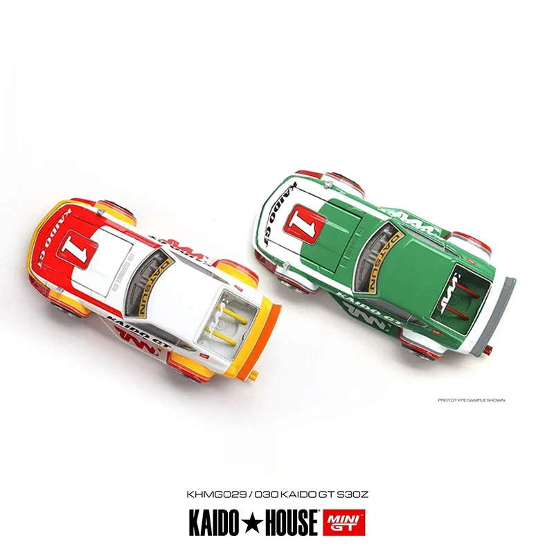 MINIGT+KAIDO 1:64 Model Car Fairlady Z GT V1 Alloy Open Hood Collection #KHMG029，KHMG030