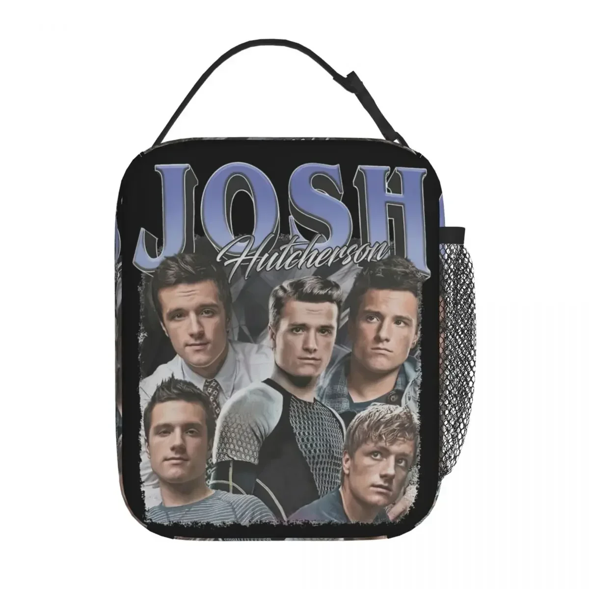 Josh Hutcherson Insulated Lunch Bags Cooler Bag Reusable Portable Tote Lunch Box Bento Pouch College Outdoor