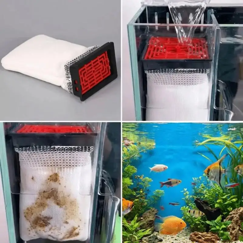 Aquarium Filter Bag Efficient Filtration Hang On Filter Pump Box Drip Circulation System Wall Mounted Compact Design New view 2