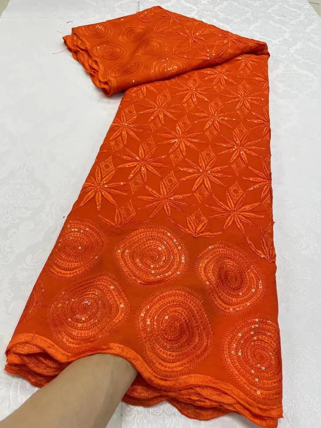 

Африканское хлопковое кружево 2024, Высококачественная швейцарская вуаль, кружевная ткань, Нигерия, кружево с вышивкой для женщин, свадебные платья, вышивка