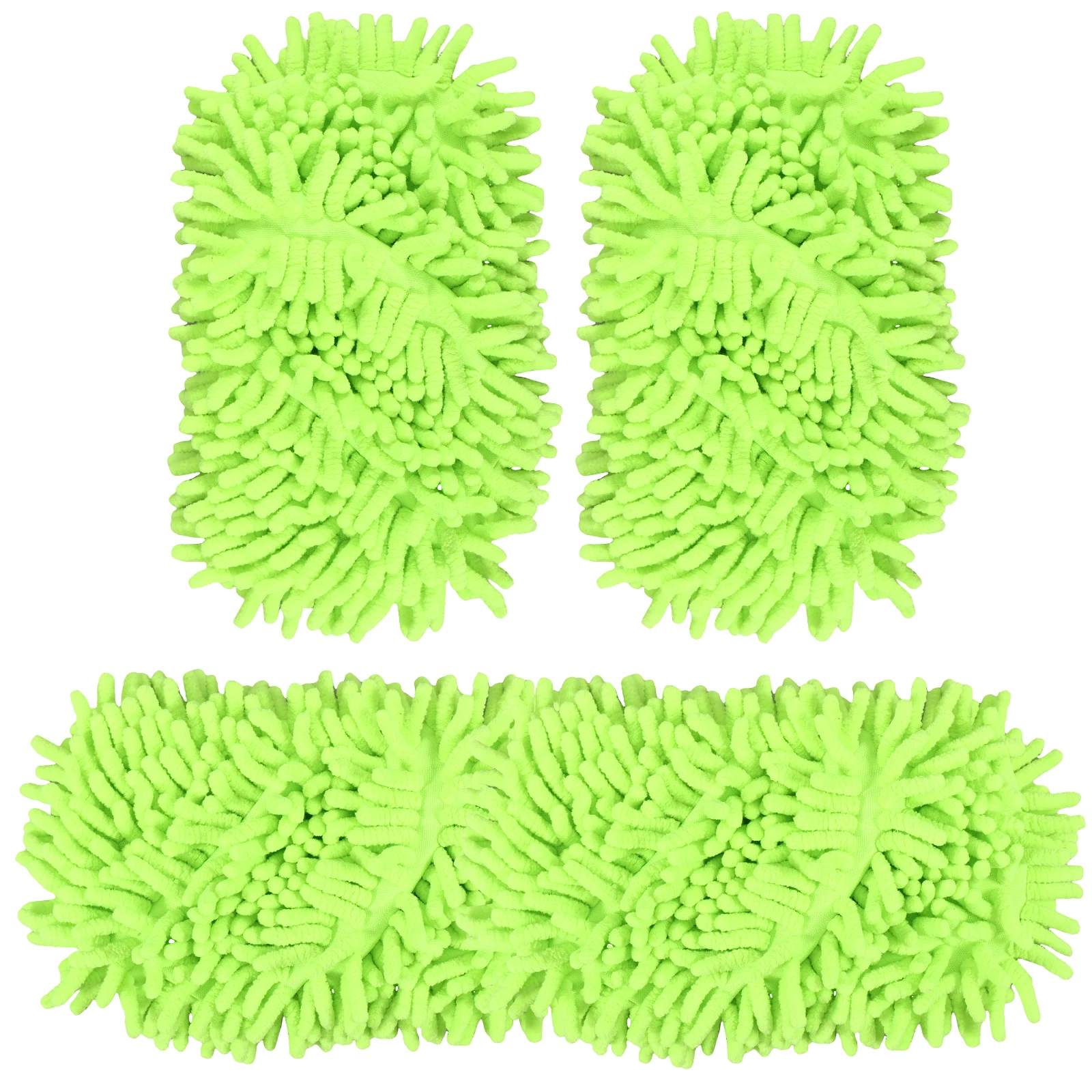 4 Pack Microfiber Mop Pads Reusable Microfiber Dust Mop Refill Machine Washable Mop Refill Pads Wet and Dry Microfiber Mop Head