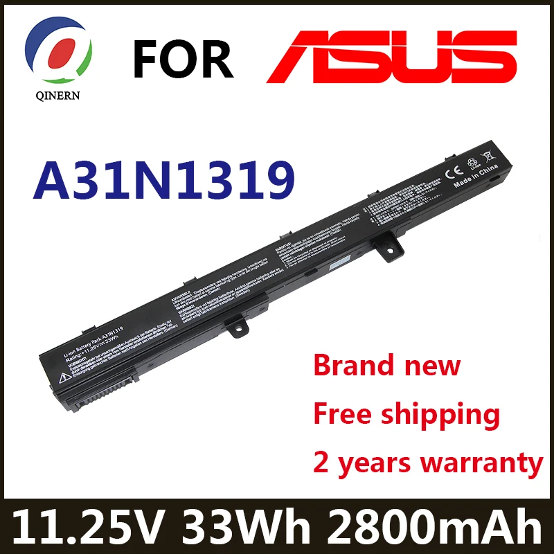 

A31N1319 Laptop battery For ASUS X551C X551CA X551M A41N1308 0B110-00250100M X45LI9C YU12008-13007D X451CA X551CA X551CA-SX024H