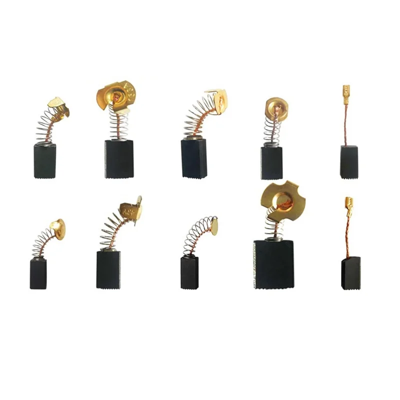 AT02-40 Pieces Electric Motor Carbon Brushes, 10 Model Assortment Pack For Power Tools Maintenance
