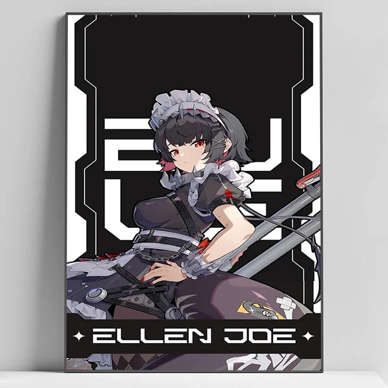 Game Ellen Joe Zenless Zone Zero Poster Picture on the Wall Decoration for Home Decorations Interior Paintings Room Decor Art