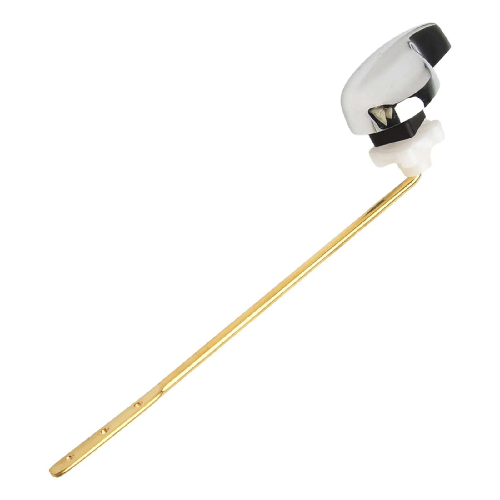 مجموعة مقبض كروم بديلة لخزان المرحاض فعالة مناسبة لمعظم المراحيض من مادة سبائك الزنك #3