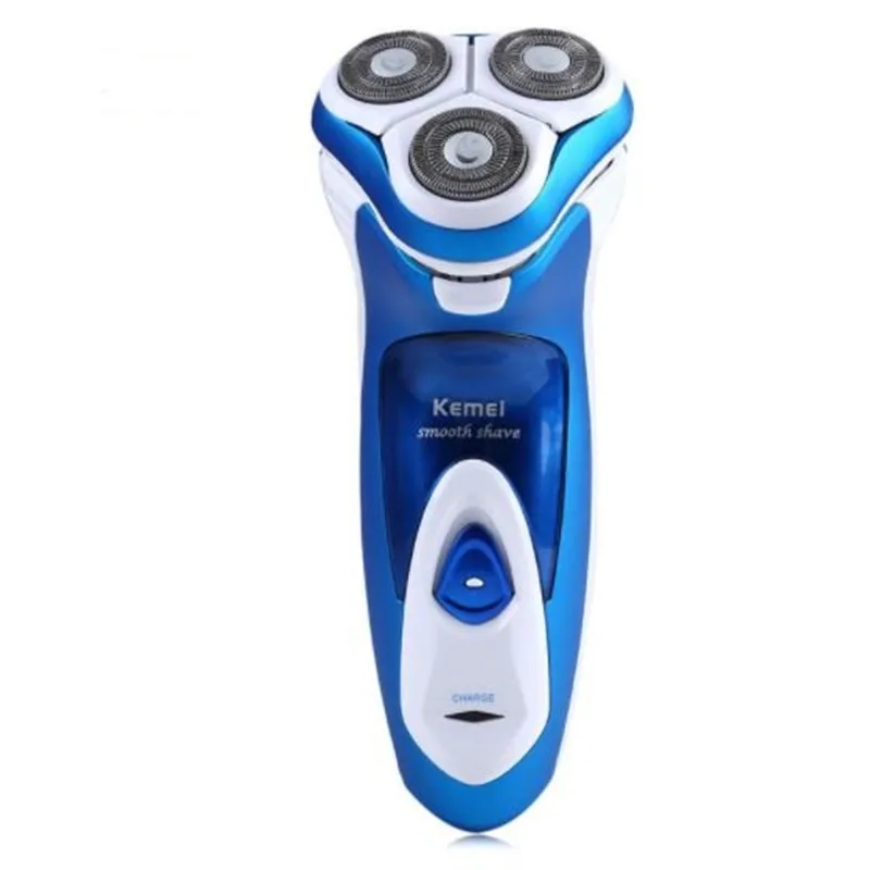 Afeitadora eléctrica lavable para hombre, maquinilla de afeitar de barba giratoria con flotador 3D, recortadora de pelo facial, cortadora de bigote, aseo Masculino