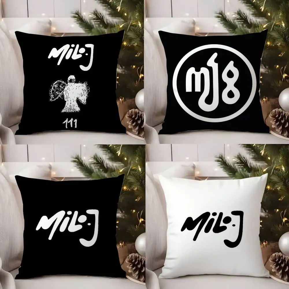 

Argentinian M-Milo j Rapper Pillow Case Office Sofa Dorm Chair Back Short Plush Double-sided Printing Home Cushion Cover