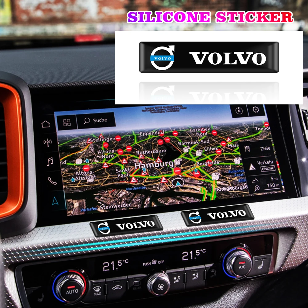 10/20Pcs Car Accessories 3D Epoxy Resin Emblem Car Interior Stickers For Volvo XC90 XC60 C30 T6 S60 C70 XC40 V40 XC70 V70 V60
