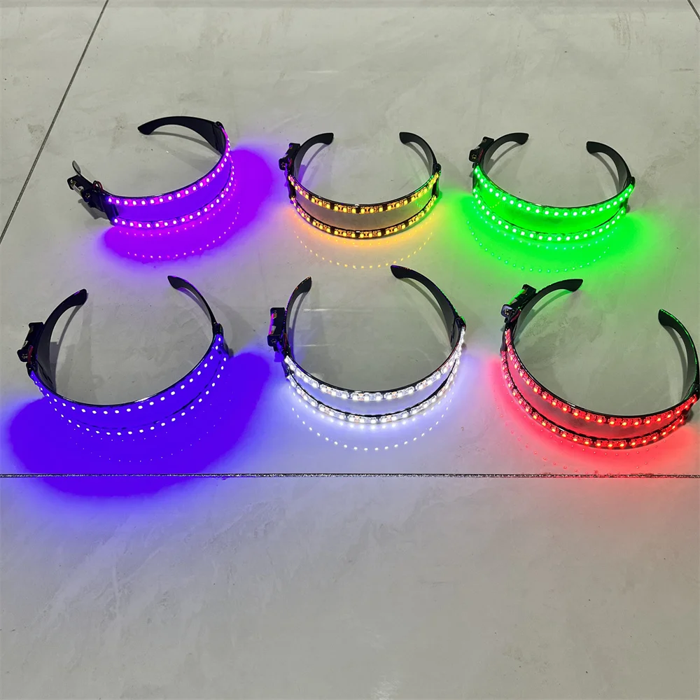 LED Lighting Up Sunglasses Gloves, Cool New Design, 23A, 12V Battery, DJ Night Club, Stage Dance Show Performance