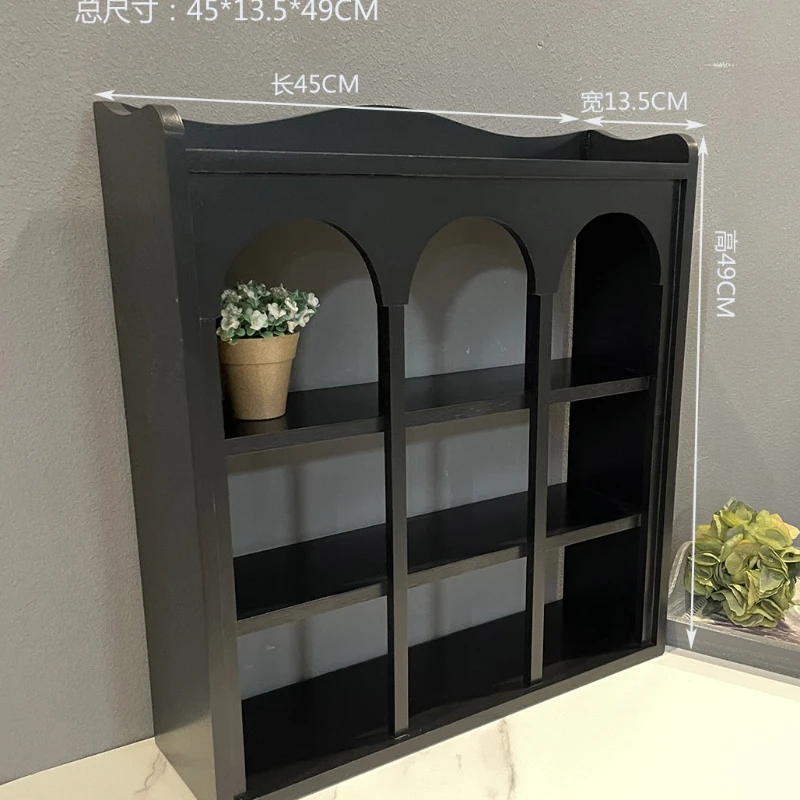 

Chinese Black Brown Coffee Cup Desktop Storage Rack Display Locker
