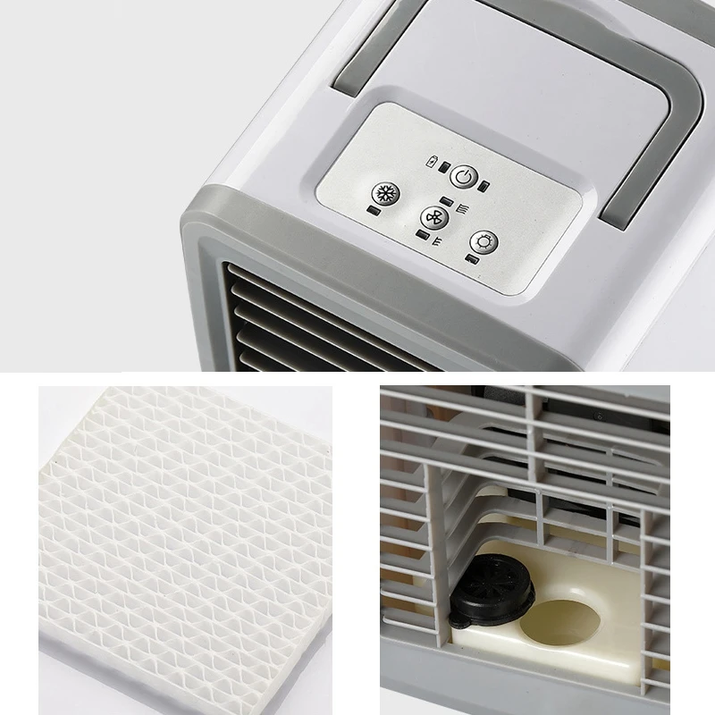 Conditioner Air Cooler Mini Fan Portable Air Conditioner for Room Home Air Cooling Desktop USB Air Conditioning Fan A