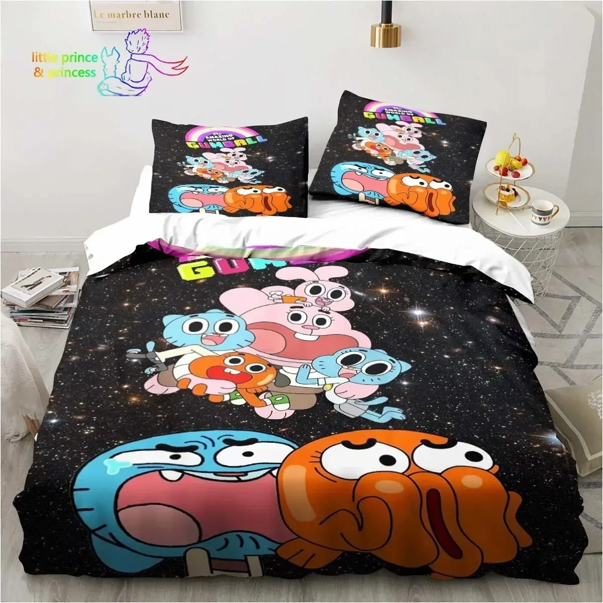 Amazing World Gumball Bedding Set For Bedroom Soft Modern Bedspreads Comefortable Kids Duvet Cover Quilt Cover And Pillowcase