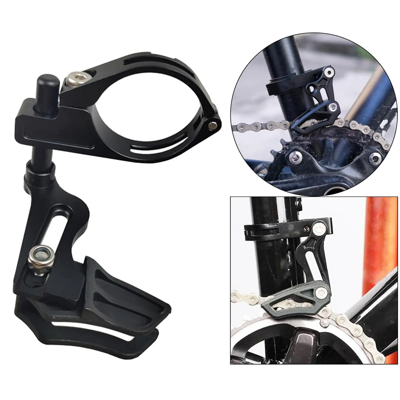 MTB 자전거 단일 속도 체인 가이드 알루미늄 합금 체인 가드 프레임 보호대