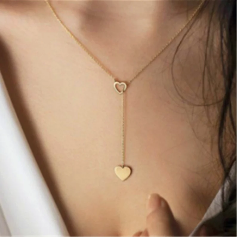 New Fashion Jewelry Star Moon Choker Necklace Gift For Women Girl Gold Color Chain Hollow Star Pendant Necklace Drop Shipping