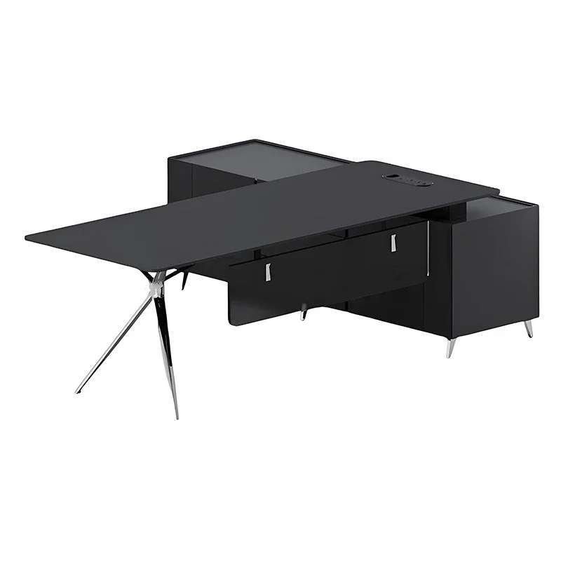 

Office desk light luxury high-end table and chair combination manager table office furniture