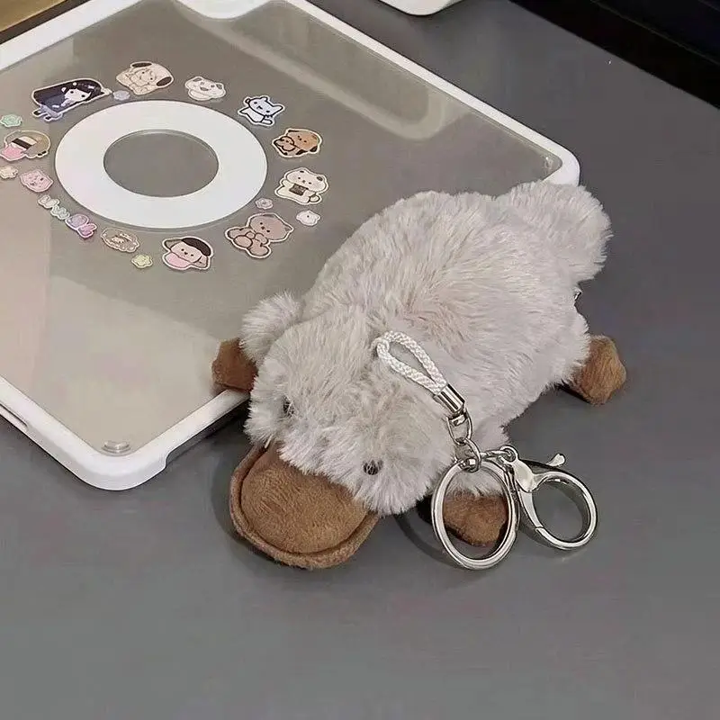 Soft Stuffed Platypus Plush Keychain Cute Animal Doll Pendant Mini Key Ring for Backpack Decor Kids Party Favors