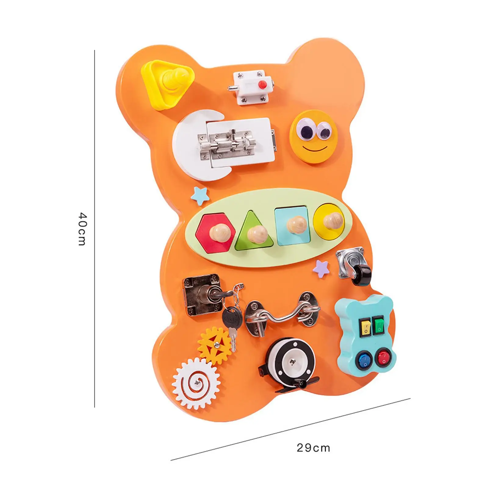 Доска Bear Busy 40x29 см, обучающая 11 способов игры, жизненные навыки, подарки на день рождения