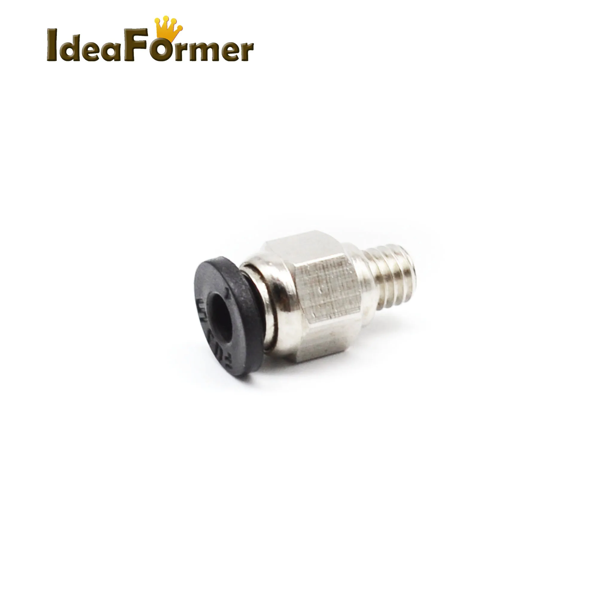 5pcs 3D Printer Pneumatic Fittings PC4-M6 Bore 4mm For 4mm PTFE Tube Connector Coupler
