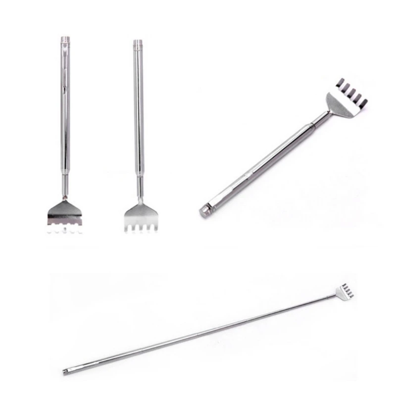 Adjustable Back Scratcher Stainless Steel Back Massage Telescopic Anti Itch Claw Massager for Elders Drop Shipping