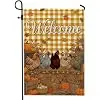 Welcome Fall Chickens Farmhouse Chicken Thanksgiving Garden Flag 12x18 Inch llz