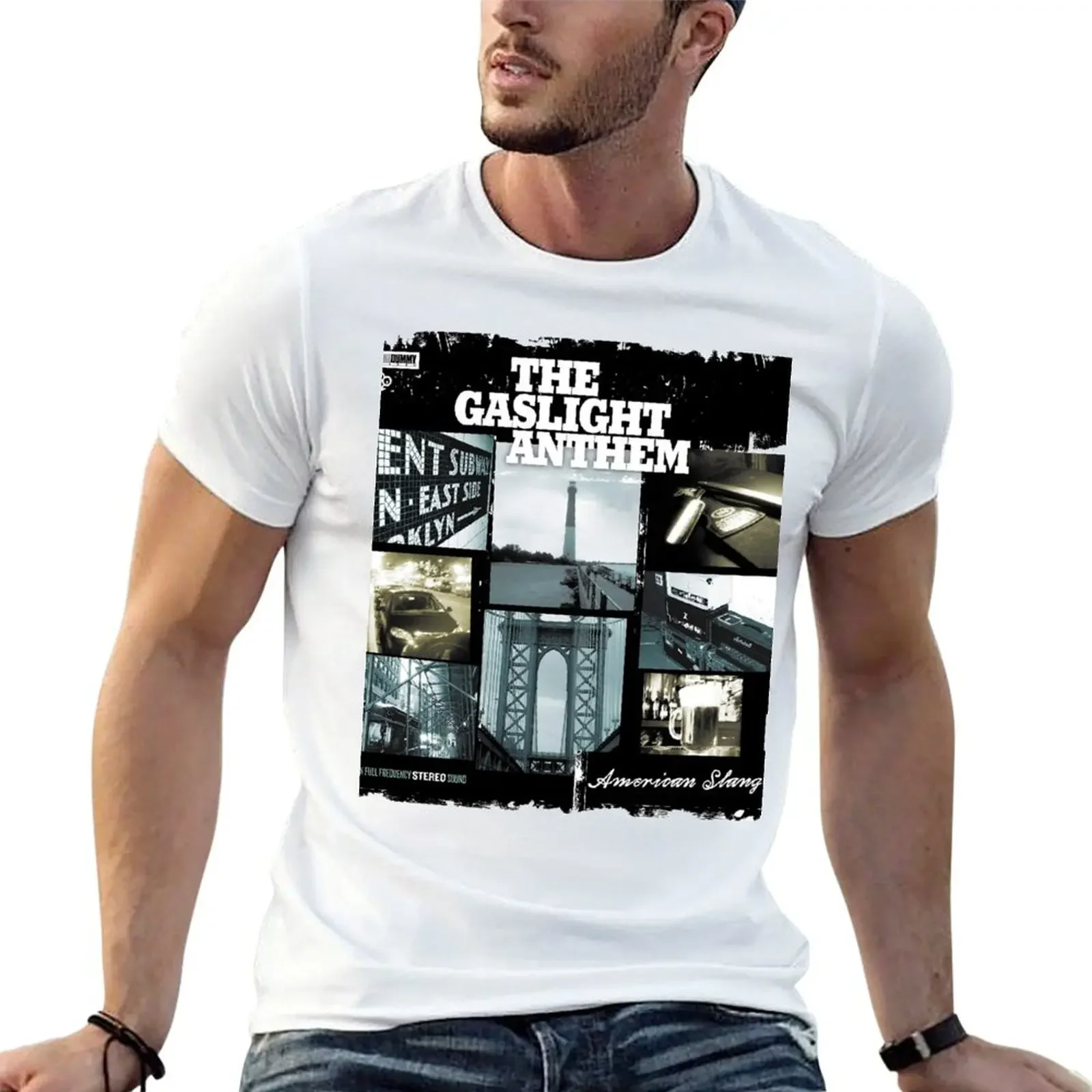 

Copy of The Gaslight Anthem-“American Slang’’ T-Shirt plus sizes graphic t shirt vintage baggy shirts men t shirts