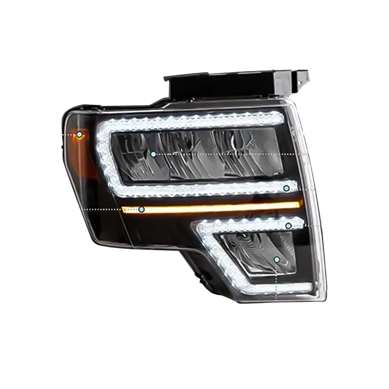 Upgrade Full LED Front Headlamp modified Car Headlight for FORD RAPTOR reflective bowl styling 2009-2014