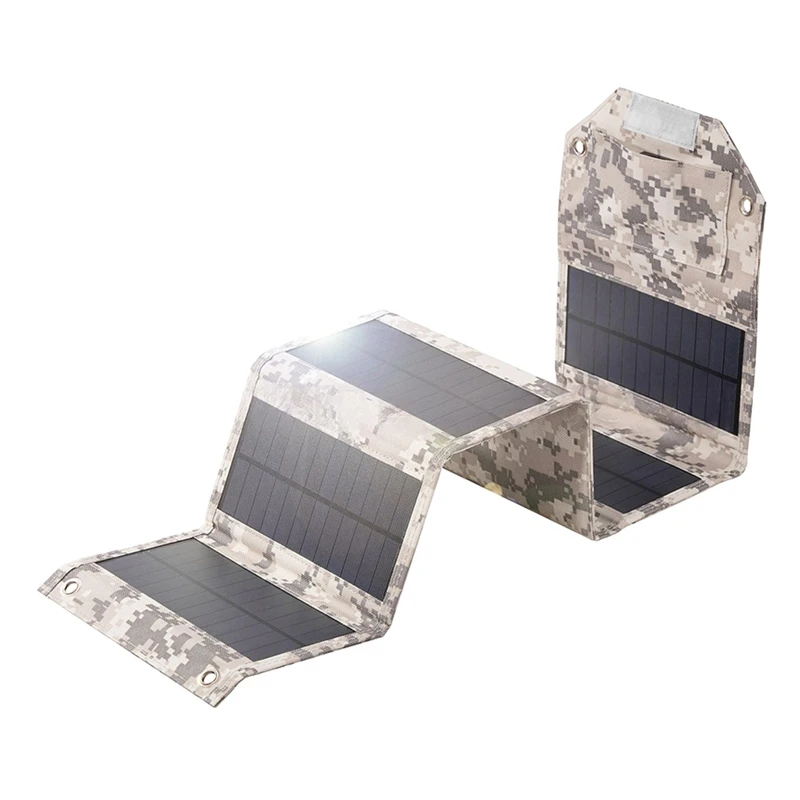 Super Sale Foldable Solar Panel 5V USB Portable Folding Bag Battery Charger for Phone Outdoor Camping Waterproof Power Bank Ye