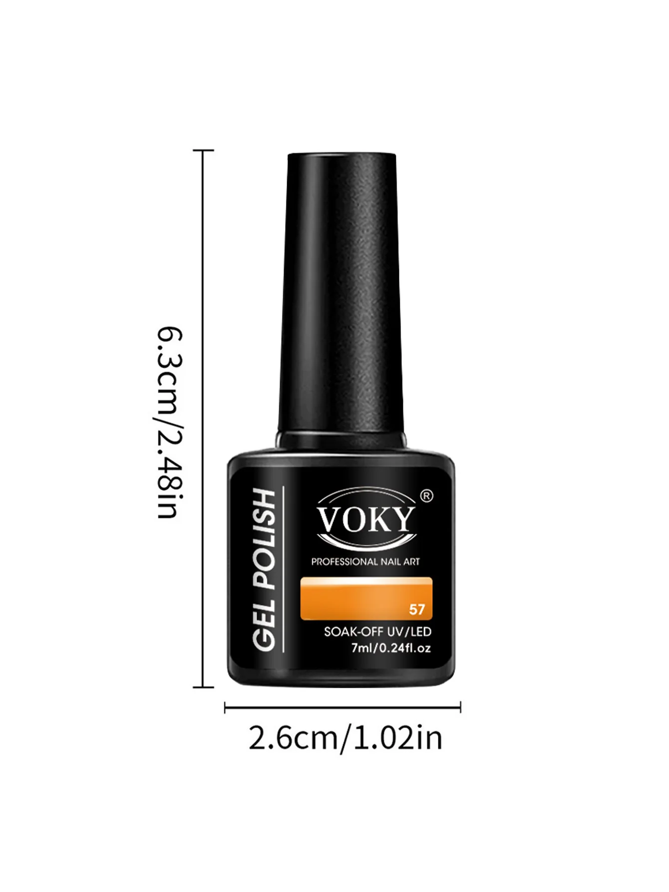 ชุดทำเล็บเจล VOKY 3 ชิ้น, ใช้กับหลอด UV/LED, เหมาะสำหรับร้านทำเล็บที่บ้านหรือทำเองสำหรับผู้หญิง