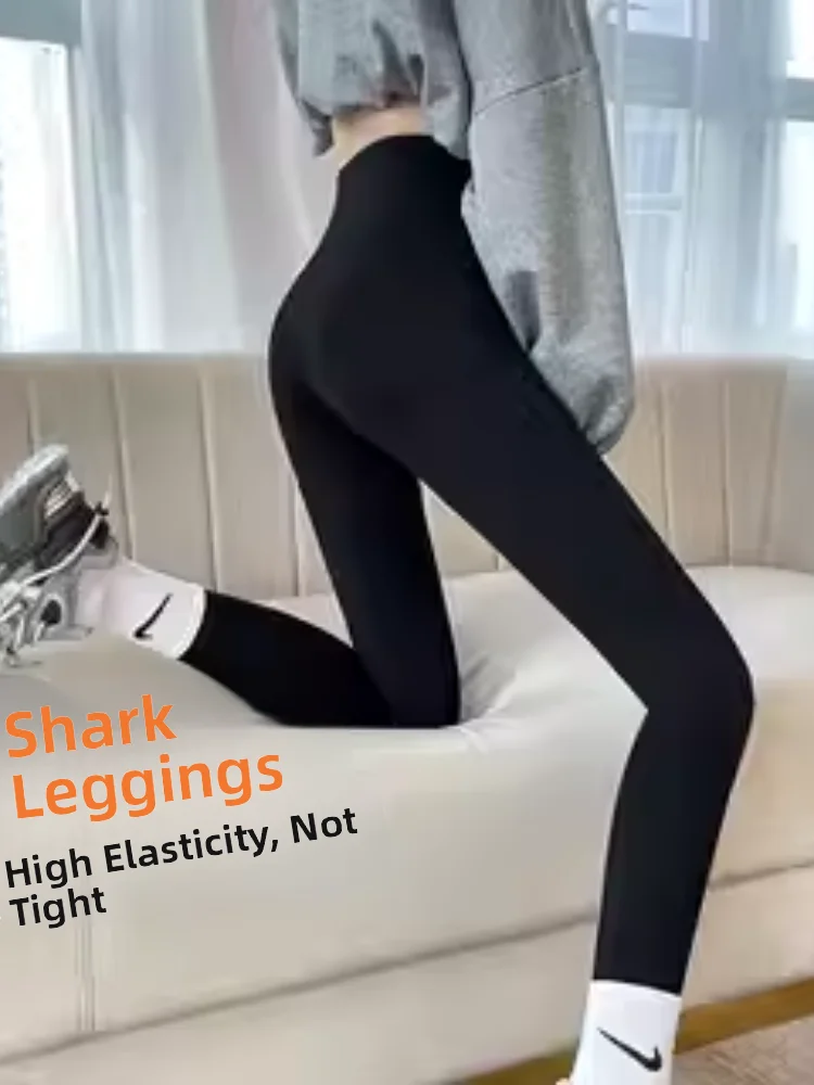 Trendy Bla Yoga Pants Women's High Waist Slimming Tummy Control Butt Lifting Base Layer Pants ark Skin Design for Autumn ...