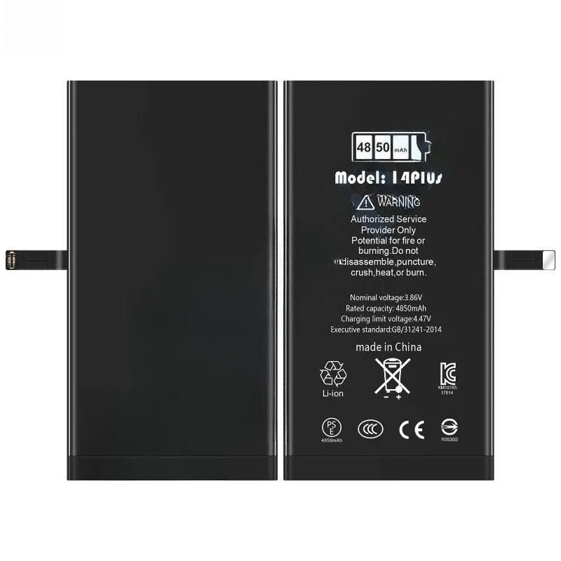 Applicable to Apple 14Plus battery A2886/A2632/A2885/A2896/A2887 mobile phone battery,new large capacity,free tool 3.86V 4850mAh